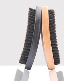 Brosses de cheveux peigne peigne peigne Bristle Bristle Brosse grande poignée en bois incurvé outils de style anti-statique 9465253