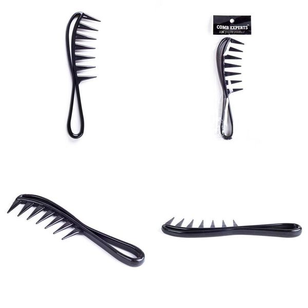 Brosses à cheveux Big Tooth Peigne Mens Plastique Back Threensional Poignée Courbe Drop Livraison Produits Soins Style Dhsu1