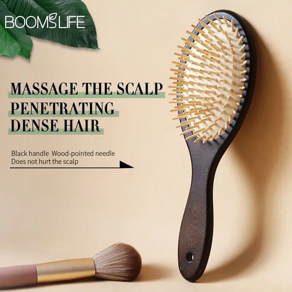Cepillos para el cabello Brosse Cheveux Femme Cepillo para desenredar el cabello Mujeres Airbag HairBrush Head Scalp Massage Brush Peine de madera para el cuidado del cabello Peines de peluquero 231211
