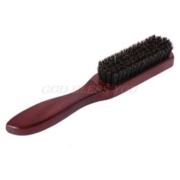 Cepillos para el cabello Cepillo Mango de madera Cerdas de jabalí Barba Peine Estilo Desenredado Alisado Gota 230325