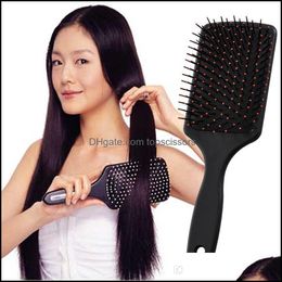 Brosses à cheveux Soins Outils de coiffage Produits Professionnel Sain Paddle Coussin Perte Mas Brosse Brosse à cheveux Peigne Scalp Drop Livraison 2021 Bvz8T