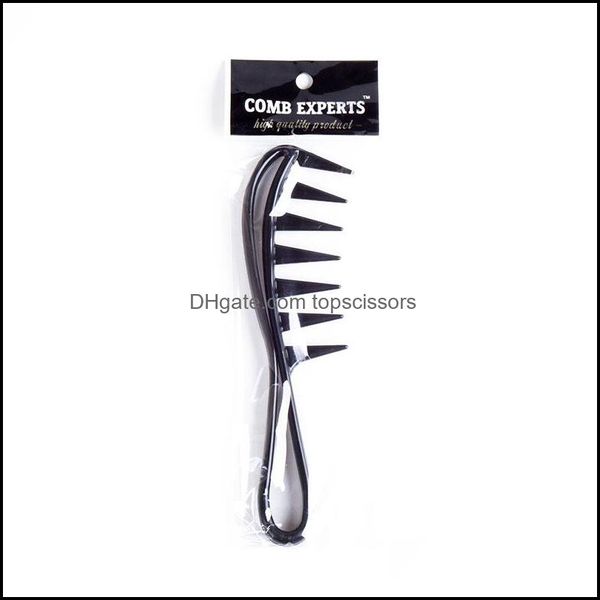 Brosses à cheveux Soins Styling Outils Produits Big Tooth Peigne Mens Plastique Retour Trois-Nsional Poignée Courbe Salon Drop Delivery 2021 Dsqje