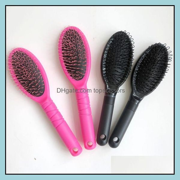 Brosses de cheveux outils de style de soins produits en boucle de peigne extensions humaines pour les perruques trame en maquillage de gouttes de couleur noir 2021 lqg4m