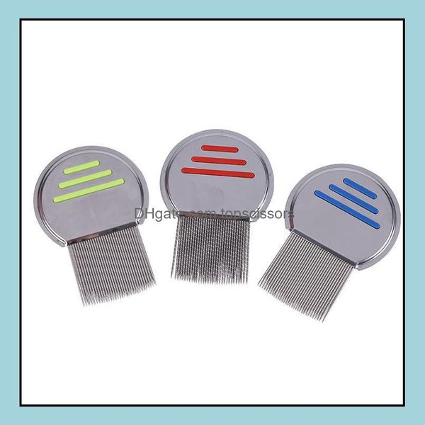 Brosses à cheveux soins outils de coiffage produits 1 pièces haute qualité Terminator peigne à poux enfants débarrasser les poux en acier inoxydable dents en métal supprimer Dhiph