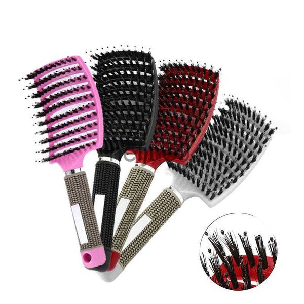 Brosses à cheveux démêlant brosse à cheveux cheveux cuir chevelu massage peigne poils bouclés cheveux longs peigne brosse pour salon de coiffure outils de coiffure x0804