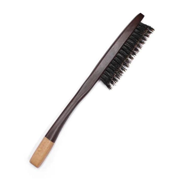 Brosses à cheveux Poignée en hêtre ébène Poils de sanglier naturels Brosse à dents Peigne moelleux Salon de coiffure Outils de coiffure ménagers G0801252N2998600 Dr Ot2Kp