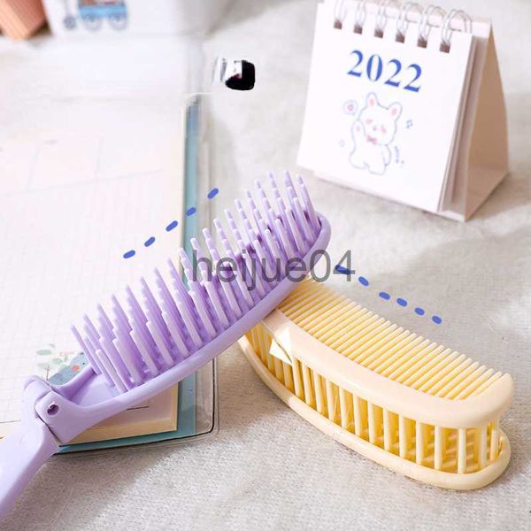 Brosses à cheveux pliantes mignon dessin animé peigne pour enfant double usage peignes enfants garçons fille étudiants bébé soin des cheveux peigne portable pour accessoires de voyage x0804