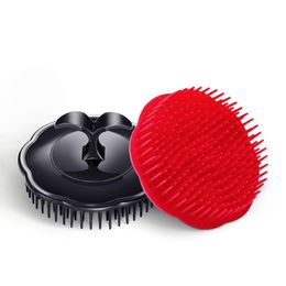Haarborstels L hoofdhuidborstel Dandruff Reinigingsdouche Shampoo Masr Pack van 2 zwarte en rode druppel levering 2022 Topscissors amrjx