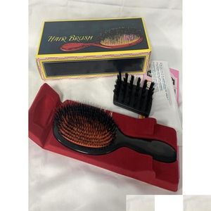 Brosses de cheveux Mason BN2 Pocket Poothe et Brosse en nylon Bristles de sangliers à coussin doux avec box244K5431564 Drop Deli Otsvz