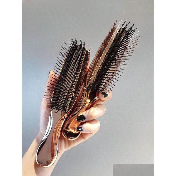 Brosses à cheveux Masr Brosse Japonaise Premium Tête Scalp Shampooing Humide En Plastique Démêlant Peigne De Nettoyage Rose Or Livraison Rapide Livraison Produc DHFIM