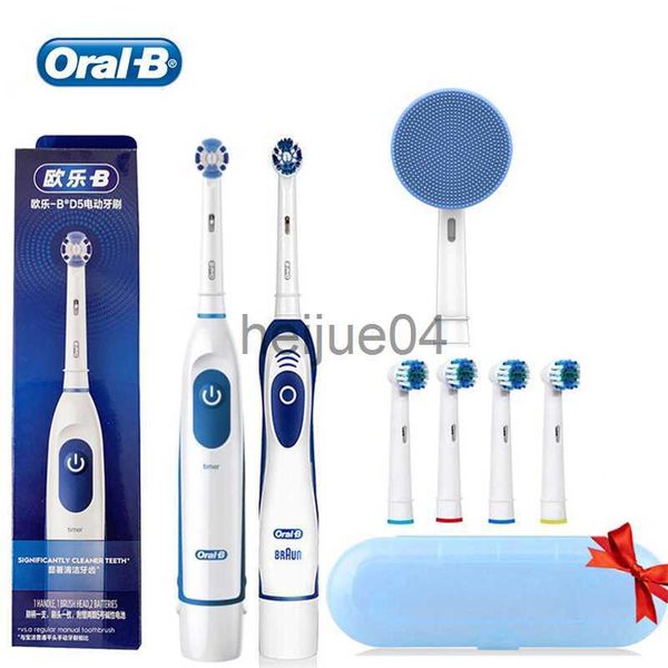 Brosses à cheveux OralB Brosse à dents électrique Brosse à dents rotative Brosse à piles Brosse à dents de voyage Blanchiment des dents pour adultes Meilleur cadeau x0804