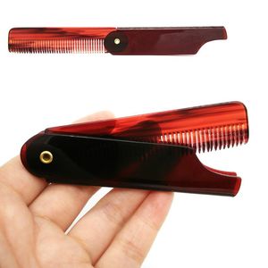 Brosses à cheveux Portable et utile peigne pliable brosse de voyage en plastique pliant démêlant antistatique produits de livraison de produits de soins de coiffure