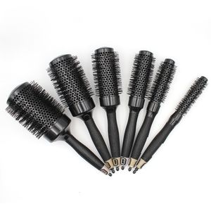 Brosses à cheveux Peigne à cheveux antistatique professionnel Peigne rond en fer en aluminium à haute température 6 Taille Outils pour cheveux Brosse à cheveux 230529