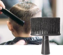 Brosses à cheveux professionnel doux noir cou visage Duster barbier propre brosse à cheveux barbe brosse Salon coupe coiffure outil de coiffure 8408177