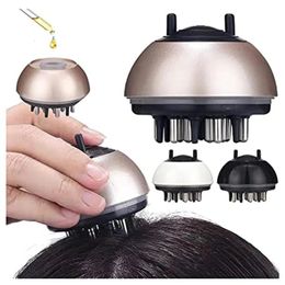 Cepillos para el cabello Aplicador del cuero cabelludo Peine Medicina Crecimiento del cabello Tratamiento de crecimiento Peine fluido Aceite esencial Dispositivo de tratamiento del cabello para cepillo para la cabeza 231012