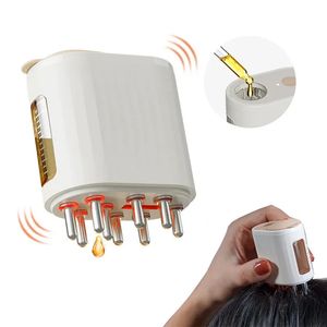 Cepillos para el cabello Aplicación de aceite para el cuero cabelludo Peine masajeador Terapia de luz roja inteligente Cabeza eléctrica Cepillo masajeador para el cuero cabelludo para el crecimiento del cabello Impermeable 231012