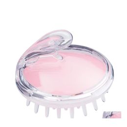 Brosses à cheveux Sile Head Body Masr Shampooing Scalp Mas Brush Lavage Peigne Douche Bain Spa Minceur Drop Delivery Products Care Styling Dhwcl