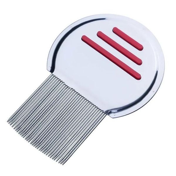 Brosses à cheveux Terminator en acier inoxydable Peigne à poux Nit Enfants Débarrassez-vous des poux de tête Super Densité Supprimer les peignes de lentes Enlèvement de métal Drop Deliv Dha96