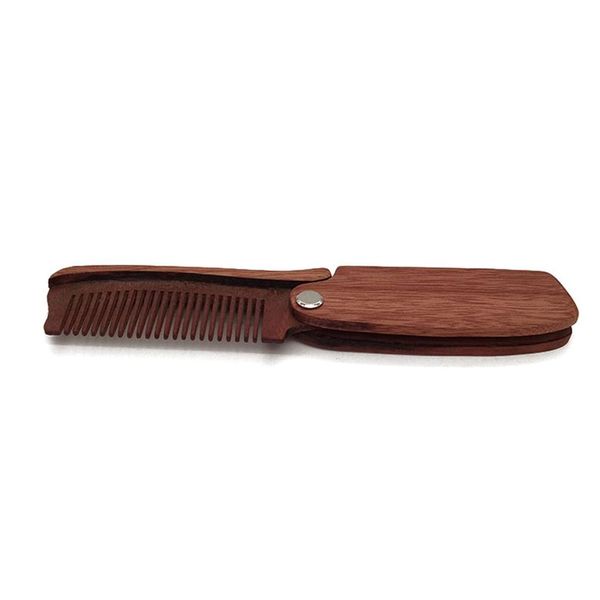 Brosses à cheveux en bois pliant barbe peigne taille de poche moustache peignes antistatiques pour hommes femmes outils de soins 2112413 produits de livraison directe s otmrd