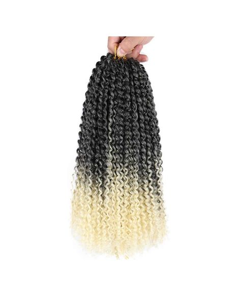 Cheveux En Vrac Tresses Africaines Tressage Pure Ombre Couleur Bouclés 8 Pouces Crochet Dreadlocks Extensions Vague Coiffure En Gros