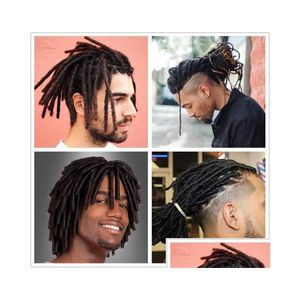Balks de cheveux noirs brun humainhair dreadlocks slogheted hiphop style reggae cture dreadlock for hommes women 10pcsbundle6120712 drop deli dhppn