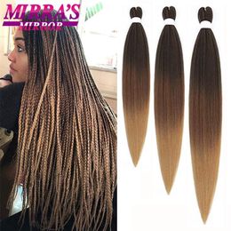 Haar Bulks Vlechthaar Pre Uitgerekt 20 "30" Synthetische Haarverlenging Jumbo Vlechten Haar Voor Gehaakte Passie Twist Haar 136810 Stuks Bulk 230613