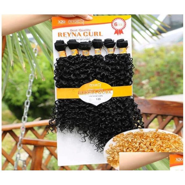 Extensiones de cabello a granel Cloghet Box Trenzas Afro Rizado Extensiones de Cabello Largas Extensiones sintéticas Marly Braiding Passion Drop Entrega Prod Dhzcm