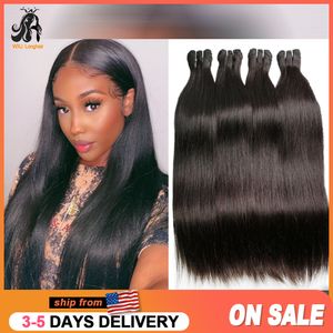 Hair Bulks Human Bundle Straight Bundles 1 3 4 Pcs Lot Extensions Couleur Naturelle 8 30 pouces Brésilien 230609