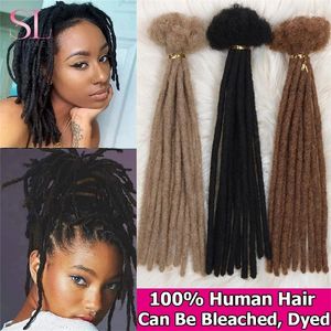Cheveux En Vrac Humain Dreadlocks Loc Extensions Kinky Droite En Gros Crochet Tresses Brésilien 60 Brins SIMMEL 230419