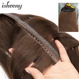 Haar Bulks Onzichtbare Gat Inslag Human Extensions 12 "24" Twin Tab Natuurlijk Recht Doortrekken Micro 30g 40g 50g 231025