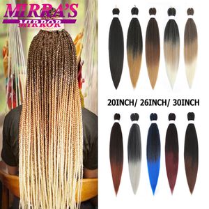 Cheveux en vrac pré-étirés tressage cheveux Ombre Jumbo tresses Extensions de cheveux YAKI droite tresse synthétique 136810 pièces en vrac Mirra's Mirror 230403