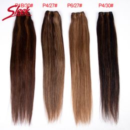 Haar Bulks Slanke Braziliaanse Rechte P427 P627 Bruin P430 P1B30 Human Hair Weave Bundels 100% Natuurlijke Rmy Haarverlenging 10 tot 26 Inch 230724