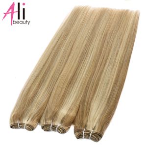 Hair Bulks Straight Human Weft Bundles European Natural 100g Can Curly Weaves 230728