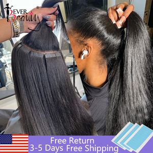 Hair Bulks Straight Tape In s Human Skin Weft Invisible Ins Brazilian Bulk For Black Women 230621