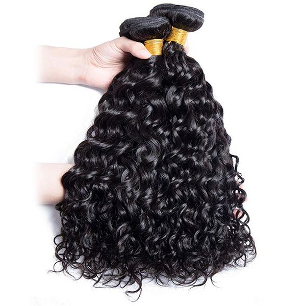 Cheveux en vrac vague d'eau faisceaux humains bouclés tissage brésilien 26 28 30 32 pouces naturel lâche profond 230508