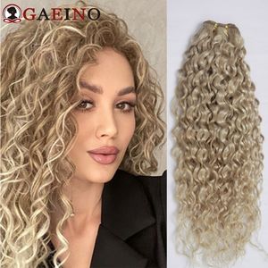 Cheveux en vrac Vague d'eau Trame humaine s Dirty Blonde 100Grams Real Bundles Double Wet And Wavy 12 26Inch 230728