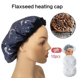 Soins capillaires beauté micro-ondes à tête chaude capuchon thermique à chaleur thermique diffuseur huile vapeur de vapeur allaiteur chauffage étoilé ciel motif casquette