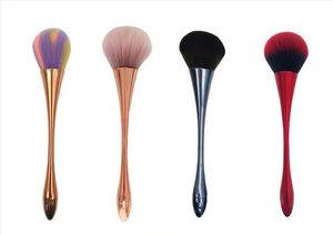 Make-up borstels water drop goblet borstel goud plating handvat poeder Blushblush make-up borstels schoonheid tools goede kwaliteit