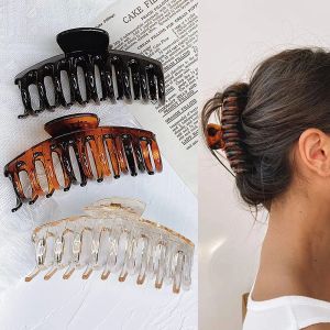 Pinces à cheveux 4 pouces antidérapantes grandes épingles à cheveux de crabe pour femmes accessoires de cheveux fins Barrette filles cadeaux-2