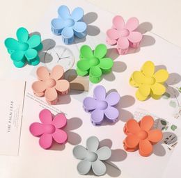 Pince à cheveux givrée, épingles à cheveux en forme de fleur, pinces à cheveux en plastique, bonbons de printemps, Barrettes pour couvre-chef mignonnes