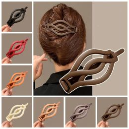 100pcs / Lothair Clip Grosted Twisted Clip Coiffe de banane Fixe Banana Clip Hair Styling Tool Epin Hair