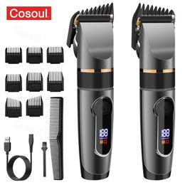 Hair Clipper Electric Cutting Machine echtgenoot Trimmer voor man Shaver Barber Professional Beard Cutter 240408