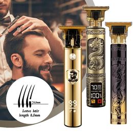 Tondeuse Professionele snijder High Power Vintage T9 USB-haarsnijmachine Trimmer voor mannen Draadloze baardtrimmer Kapper