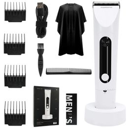 Hair Clipper Professional Hair Cutting Machine Haarbaard Trimmer voor mannen Elektrische scheerbare Liseerbaar Legering Blade 240527