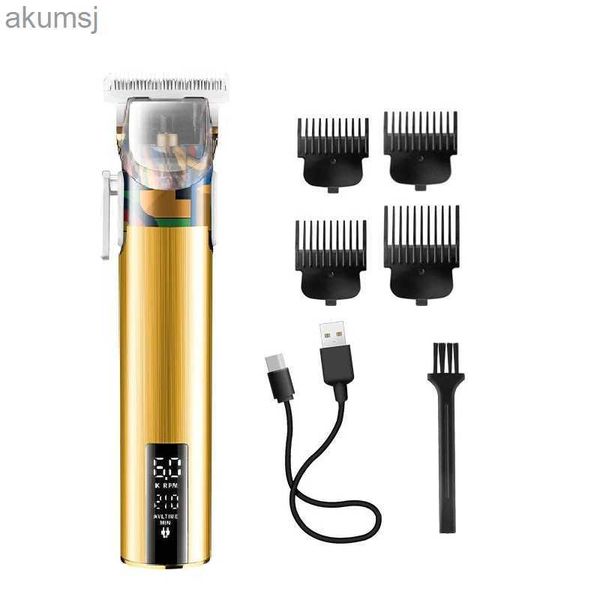 Cortapelos Cabello Barba Bigote Patillas Afeitadora Streamer Men Mini T9 Clipper para bordes Kemel Máquina de afeitar facial Kemei Head Razor YQ240122