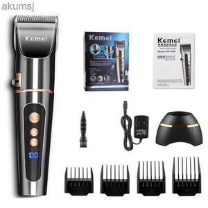 Tondeuse Kemei 220 V Tondeuse Professionele kappersuitrusting Man Haarsnijmachine voor Kapper Kimei Kernei Scheermes Kemel Mannelijke Snijder YQ240122