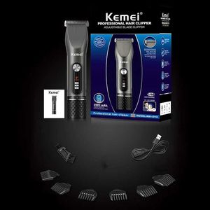 Cortapelos Kemei KM-V310 Alta potencia Silencio Multifunción Lcd Pantalla de cristal líquido Cortadora de cabello eléctrica profesional YQ240122