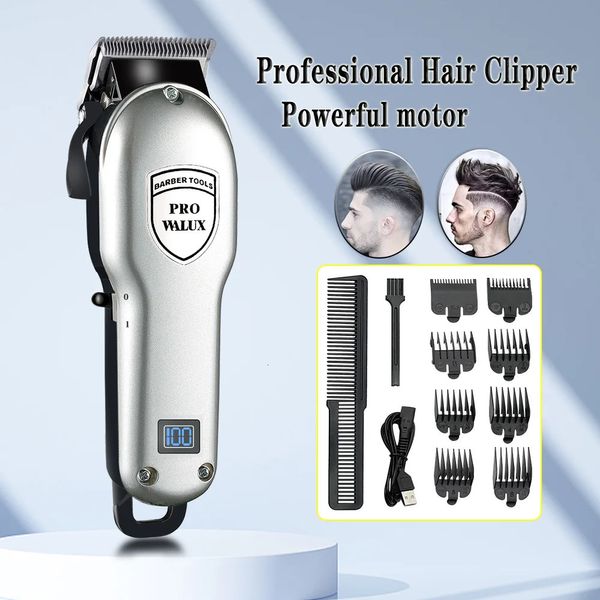 Hair Clippers Professional Trimmer Alivable Cutting USB RECHAGEABL 1800mAh Liion Batterie Clipper de coiffure en toute sécurité pour les hommes 240515