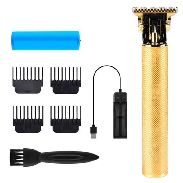 Cortapelos T Blade Trimmer Kit para hombres Inicio USB recargable con corte de mango antideslizante