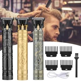 Hair Clippers Vintage T9 Electric Hair Clipper Rechargeable Hair Cutting Machine Professional Hair Trimmer for Men Barber Beard Trimmer
